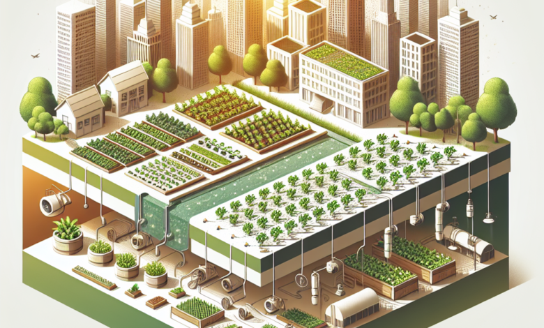혁신적인 농업 기술, 도시 농장으로의 전환기사의 특성이미지입니다.