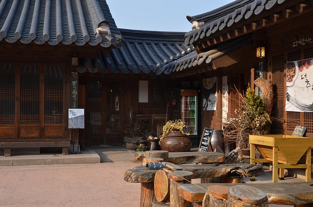 전주 한옥마을의 전통 가옥