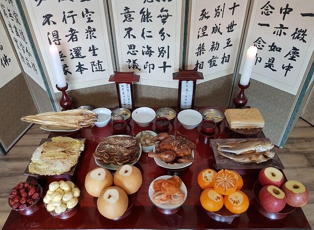 추석 차례상 비용 조사와 관련한 차례상 음식 자료사진