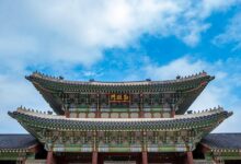 추석 연휴 무료 개방 대상인 경복궁 근정문 처마. 자료사진