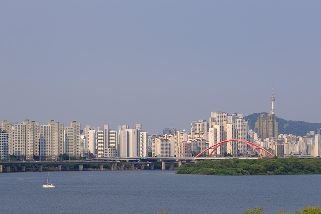 서울 한강변 도심 전경 자료사진