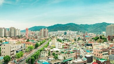 아파트와 주택이 들어선 도시 주거지 전경. 서울 아파트 증여 자료사진