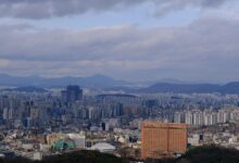 서울 도심 아파트 밀집 전경. 주택구입부담지수 상승 지역 자료사진